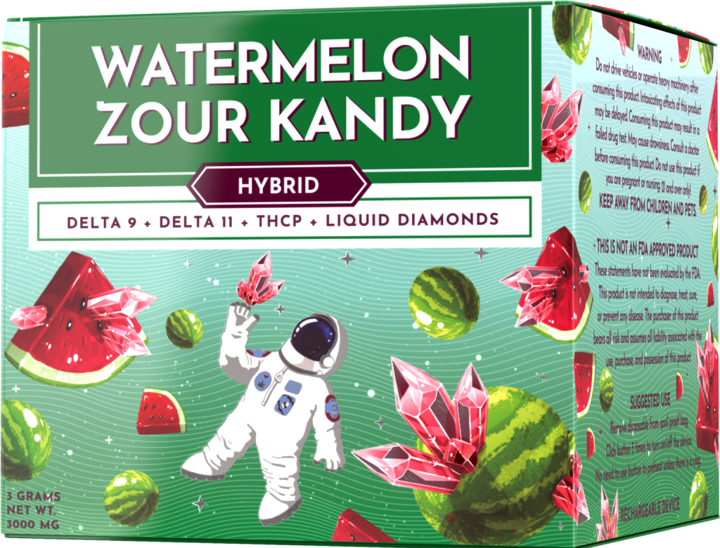 Watermelon Zour Kandy Delta9 Space Club